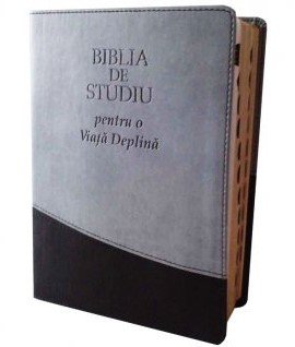   - Biblie de studiu pentru o viata deplina (editie de lux, piele, gri/negru)
