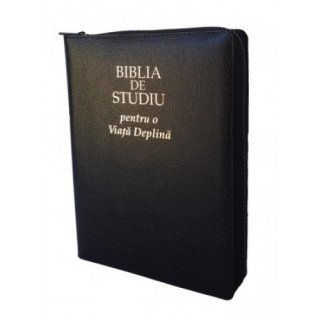   - Biblia de studiu pentru o viata deplina (editie de lux, coperta piele, neagra)
